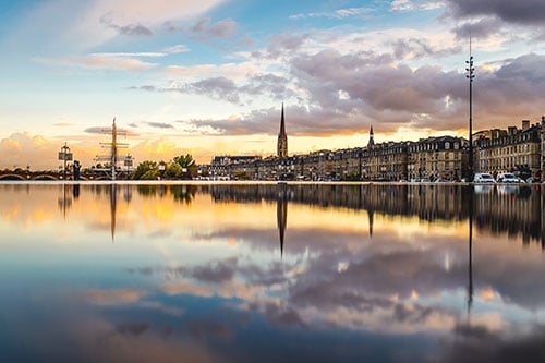 De waterspiegel miroir d’eau in Bordeaux.